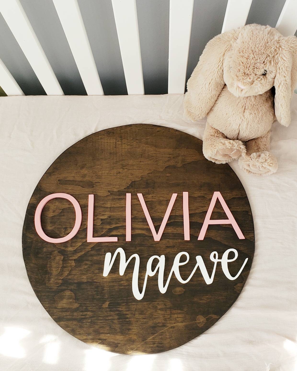 Moon and Stars Nursery Sign | Custom Baby Name Sign | Nursery hot 3D Sign | Nursery Boy Sign | Baby Name Sign | Nursery Sign | Round Name Sign